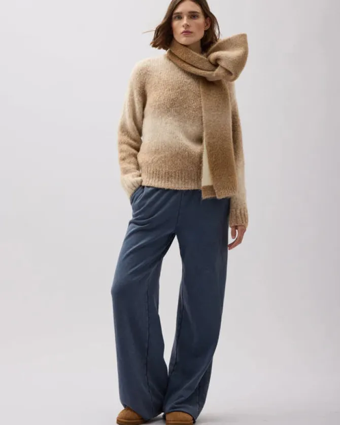 RECYCLED FLEECE WIDE LEG PANT