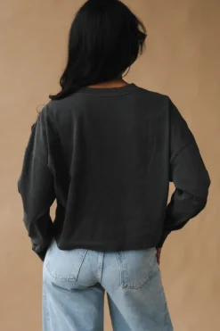 RELAXED CROP LONG SLEEVE TEE