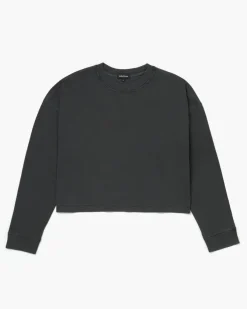 RELAXED CROP LONG SLEEVE TEE