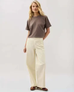 RELAXED SHORT SLEEVE CROP TEE MOLE