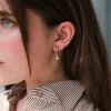 REMI PEARL HOOP EARRINGS