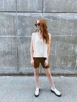 RIBBED BIKE SHORTS