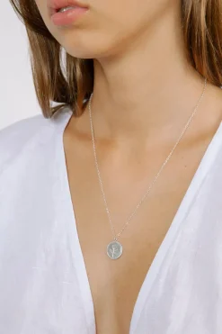 ROSE COIN NECKLACE SILVER