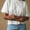 SHORT SLEEVE CROP TEE BONE