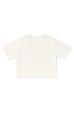 SHORT SLEEVE CROP TEE BONE