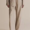 SILK LINEN DRAWSTRING PANTS