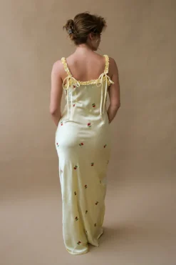 SIMONE SLIP MIDI DRESS