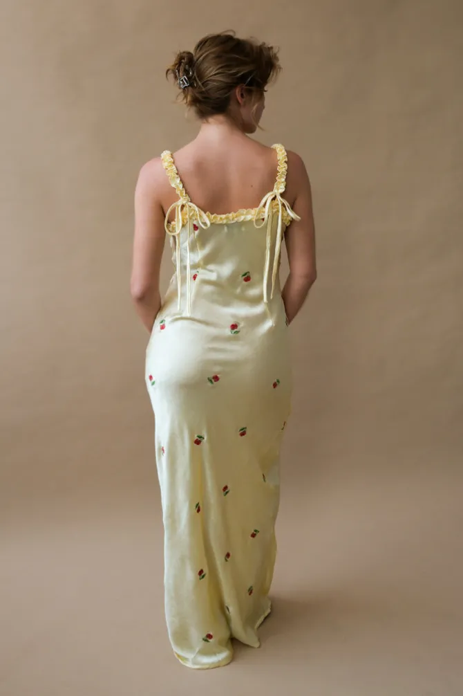 SIMONE SLIP MIDI DRESS