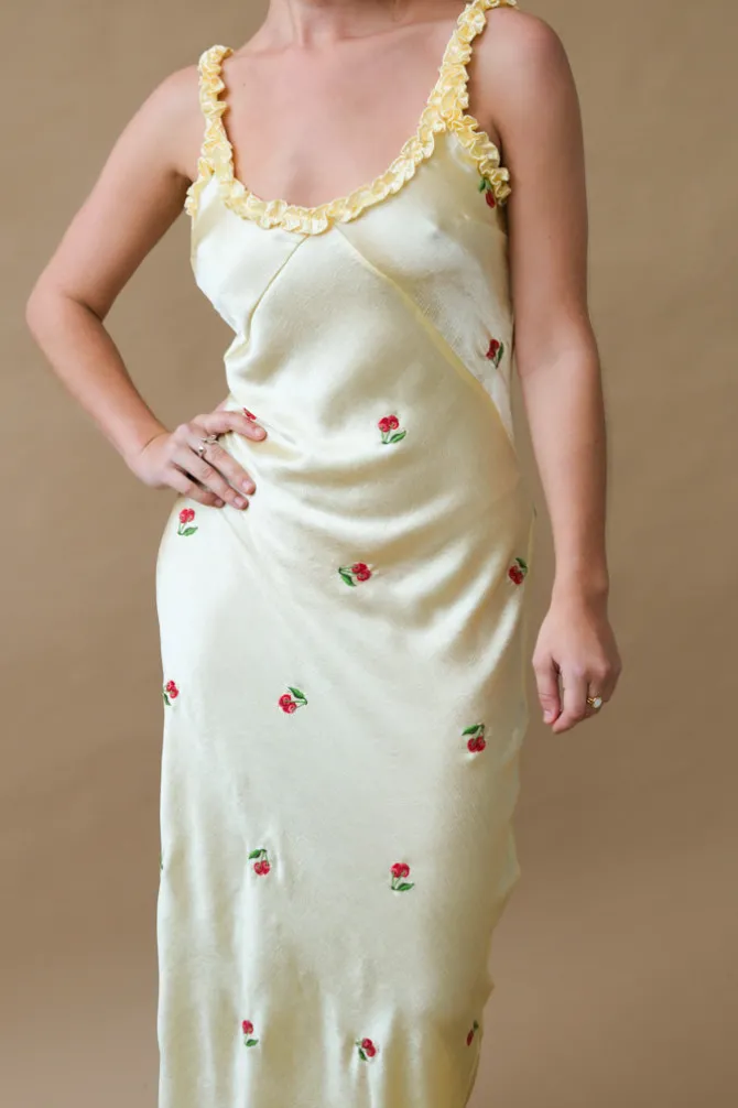 SIMONE SLIP MIDI DRESS
