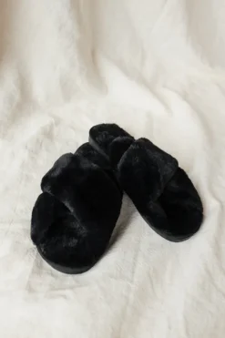 SLIPPERS BLACK