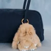 TAN LONG EARED BUNNY BAG CHARM