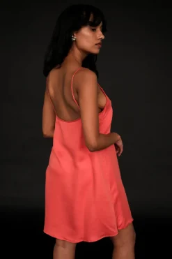 TESSA DRESS BURNT ORANGE