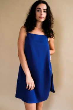 TESSA DRESS ROYAL BLUE