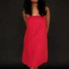 TESSA DRESS TOMATO RED