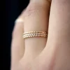 THICK TWISTED STACKING RING