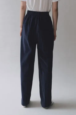 THIN CORDUROY WIDE LEG PANTS