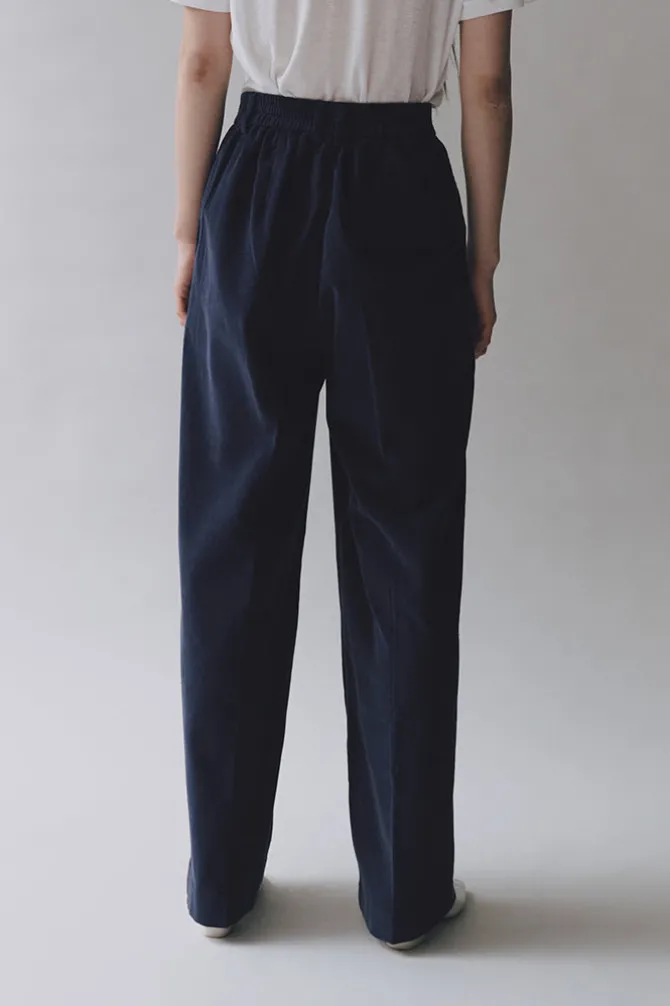 THIN CORDUROY WIDE LEG PANTS