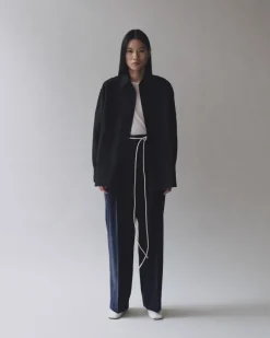 THIN CORDUROY WIDE LEG PANTS