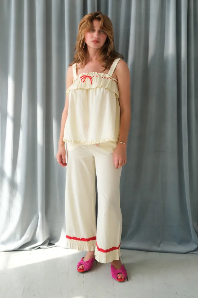 TULA WIDE STRAP SMOCK CAMI
