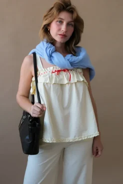 TULA WIDE STRAP SMOCK CAMI