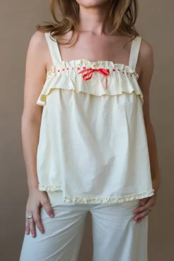 TULA WIDE STRAP SMOCK CAMI