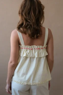TULA WIDE STRAP SMOCK CAMI