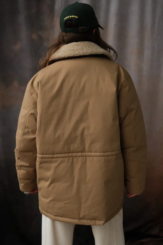 UNISEX COLLARED GOOSE DOWN HALF JACKET