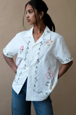 UNISEX GRAPHIC OPEN COLLARED SHIRT