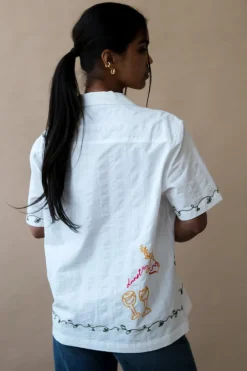 UNISEX GRAPHIC OPEN COLLARED SHIRT