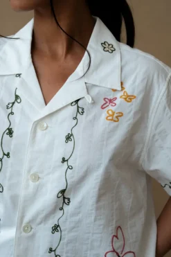 UNISEX GRAPHIC OPEN COLLARED SHIRT