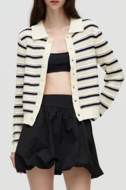 UNISEX OPEN COLLAR CARDIGAN