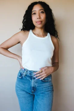 VINTAGE RIB TANK BONE