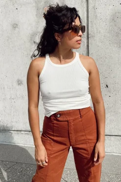 VINTAGE RIB TANK BONE