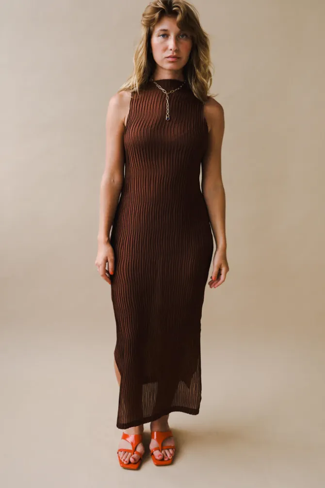 WAVE MOCKNECK DRESS