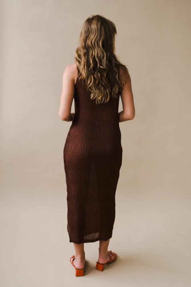 WAVE MOCKNECK DRESS