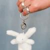 WHITE BUNNY BAG CHARM