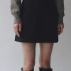 WOOL BLEND MINI SKIRT
