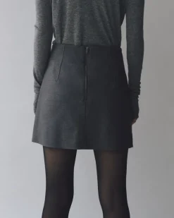 WOOL BLEND MINI SKIRT