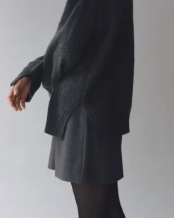 WOOL BLEND MINI SKIRT