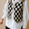 ZANNA KNIT VEST BLACK