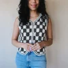 ZANNA KNIT VEST BROWN